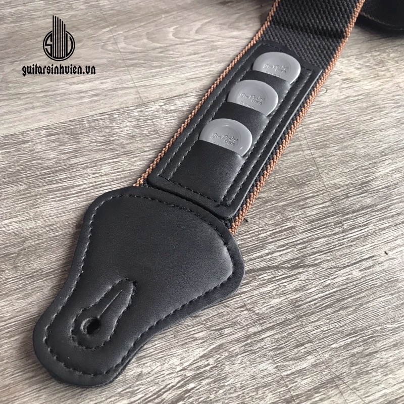 Dây đeo đàn guitar, ukulele cao cấp có túi dắt phím tiện lợi - Dây dù chắc chắn - Tặng pick khi đặt online