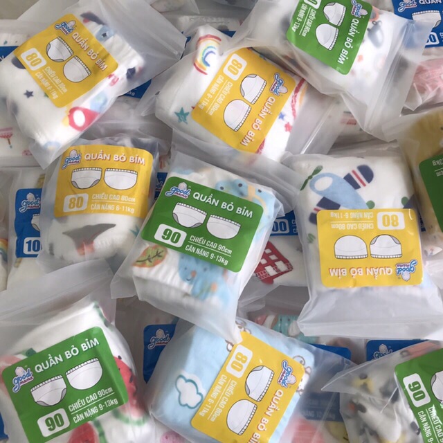 ROSMART- Quần Bỏ Bỉm 6 lớp Hàng Việt Nam Cao Cấp Goodmama Dành cho bé 6-17kg