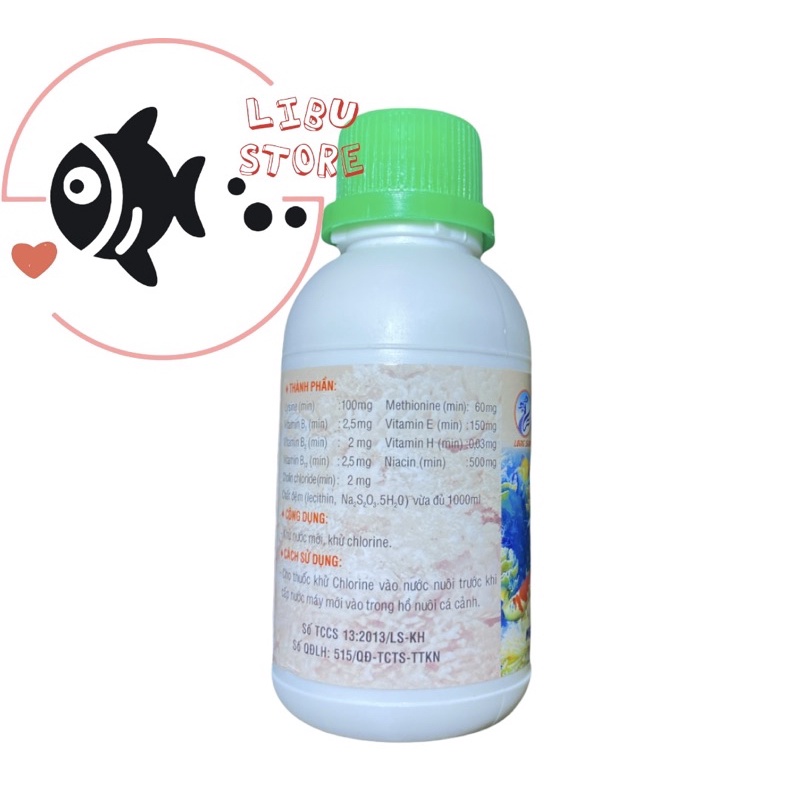 Long Clean Khử Nước Mới Bể Cá Cảnh - Lọ 100ml