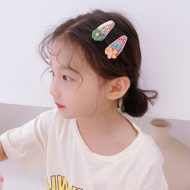 Set 10 / 20 Kẹp Tóc Đính Hoa 3d Dễ Thương Cho Bé Gái
