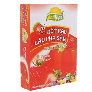 Bột rau câu pha sẵn VinaThạch hương Dâu/ hương dừa/ hưong khoai môn hộp 132g