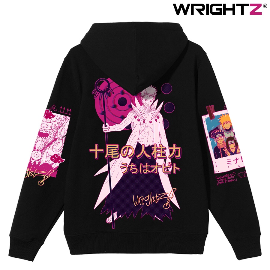 Áo hoodie Wrightz anime manga naruto uchiha obito saringan thời trang đường phố unisex