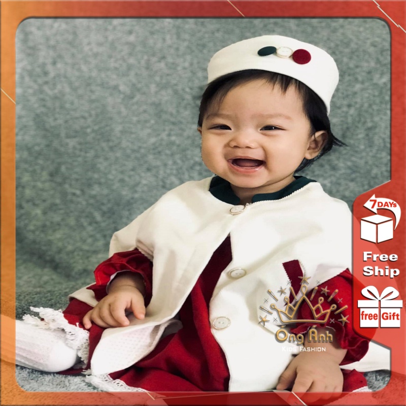Mũ kiểu đính khuy cho bé - phụ kiện chụp ảnh cao cấp cho bé