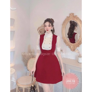 [Có Sẵn] Đầm Nhung Tiểu Thư Bigsize - ( Từ 45 - 100kg)