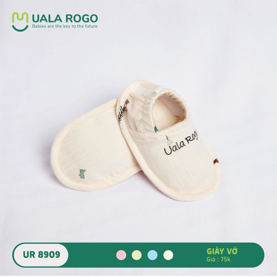 [Mã SKAMCLU8 giảm 10% cho đơn từ 100K] Giày Vớ Vải Size 0-6M UalaRogo