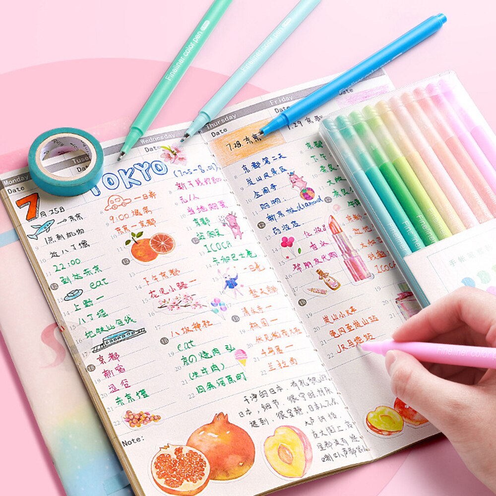 Bộ 10 Bút Màu Nước Nhiều Màu Sắc Độc Đáo Tiện Dụng