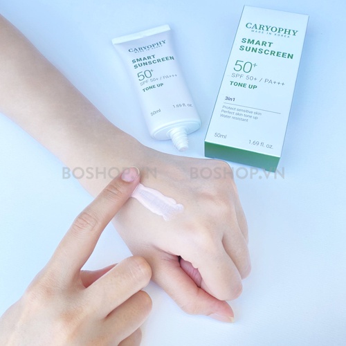 Kem Chống Nắng Nâng Tông Ngừa Mụn Caryophy Smart Sunscreen Tone Up SPF50+ PA+++ 50ml