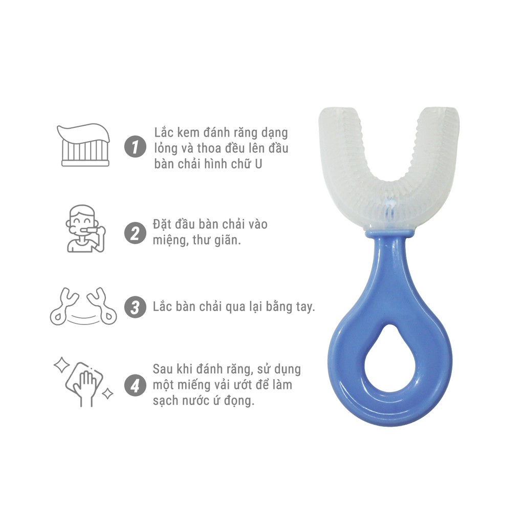 [Qùa tặng] Bàn chải Silicone Mamamy an toàn cho bé