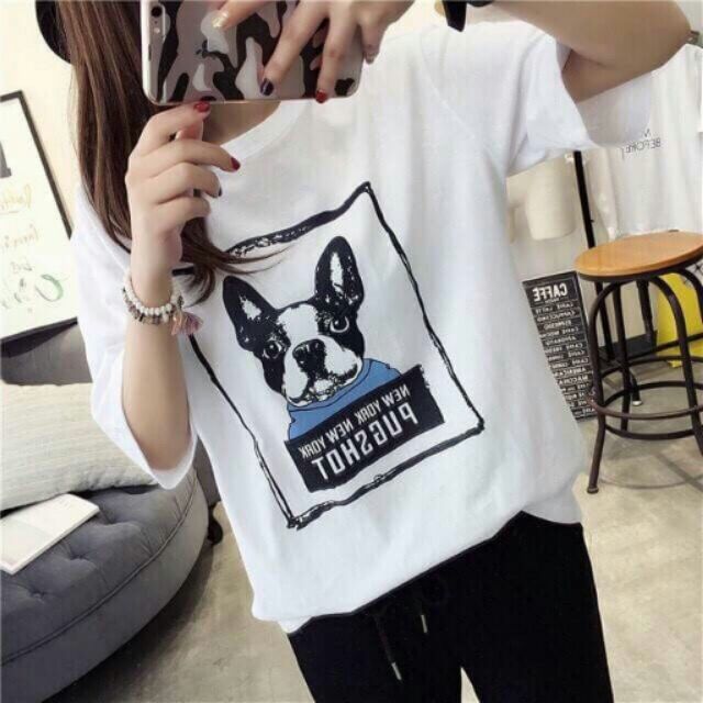 Áo thun nữ xẻ tà