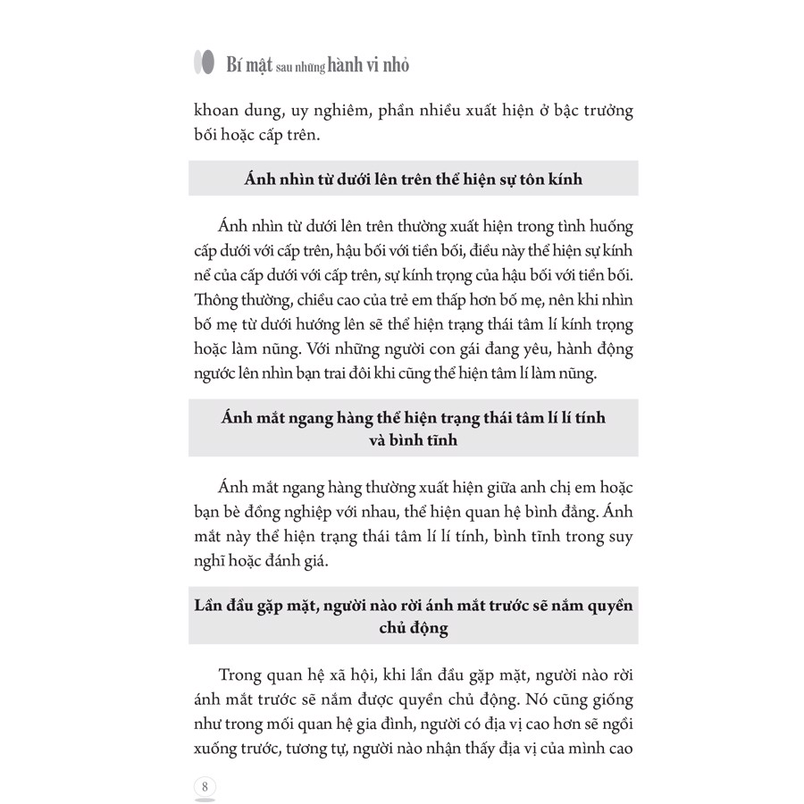 Sách - Bí Mật Sau Những Hành Vi Nhỏ