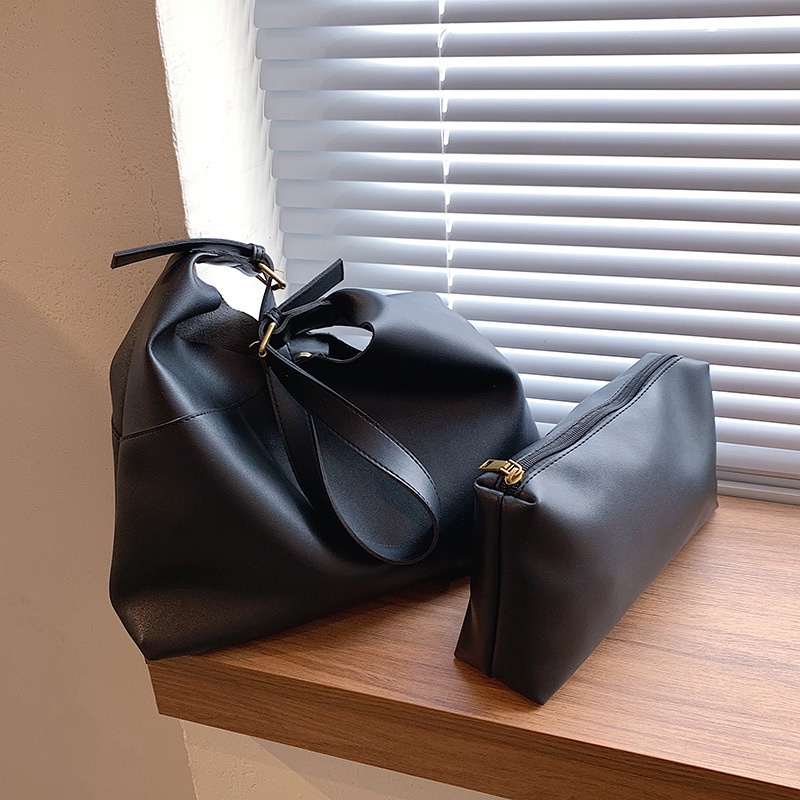 Túi Xách Da PU Sức Chứa Lớn Phong Cách Cổ Điển