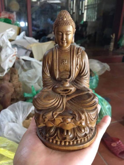 Tượng phật a di đà gỗ thơm