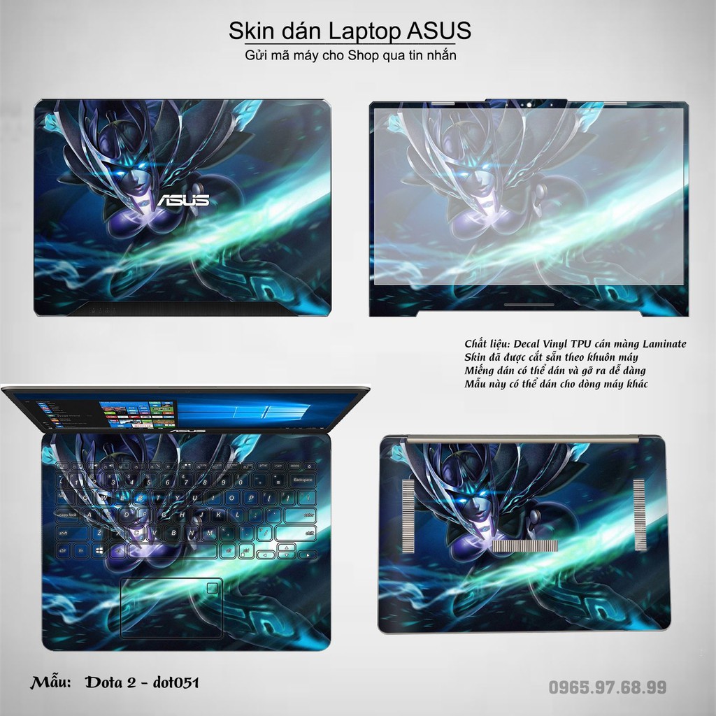 Skin dán Laptop Asus in hình Dota 2 _nhiều mẫu 9 (inbox mã máy cho Shop)