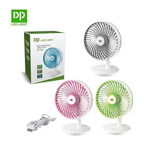 Quạt sạc tích điện DP-7625 cao 25cm cao cấp pin 1500mah
