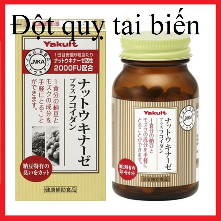 Đột quỵ tai biến Nattokinase Yakult Nhật Bản 150v