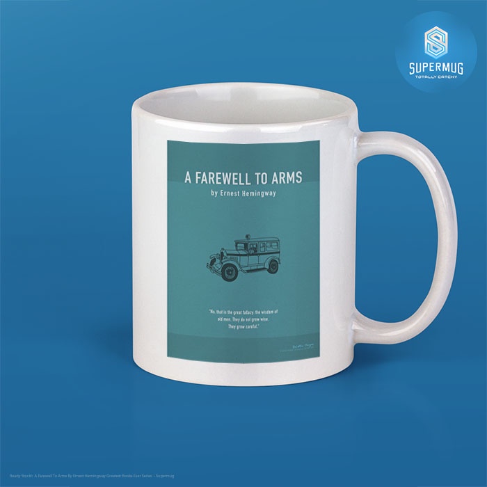 A Farewell Cốc uống nước bằng gốm sứ dòng By Ernest Hemingway Greatest Books Ever