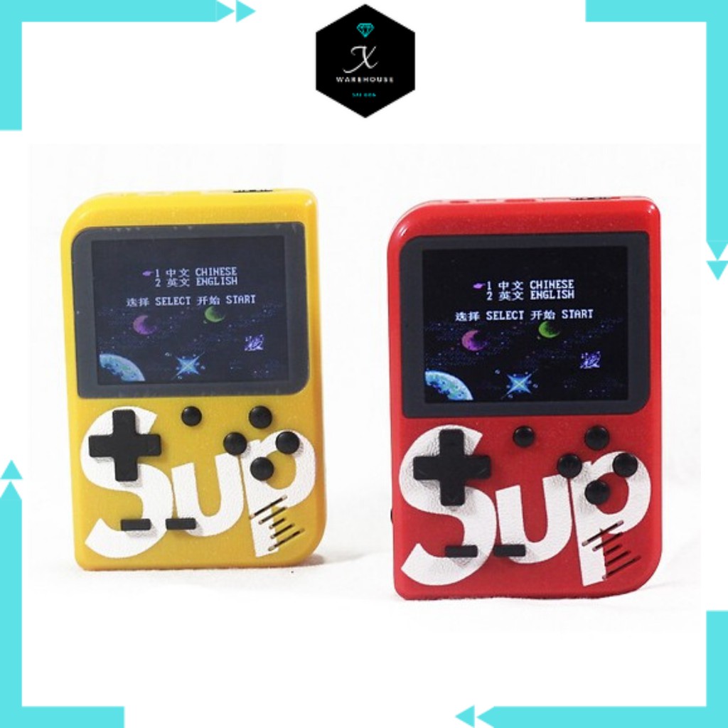 Máy chơi game SUP 400 trò màn hình 3inch fullbox, máy game tuổi thơ kèm pin 600mah