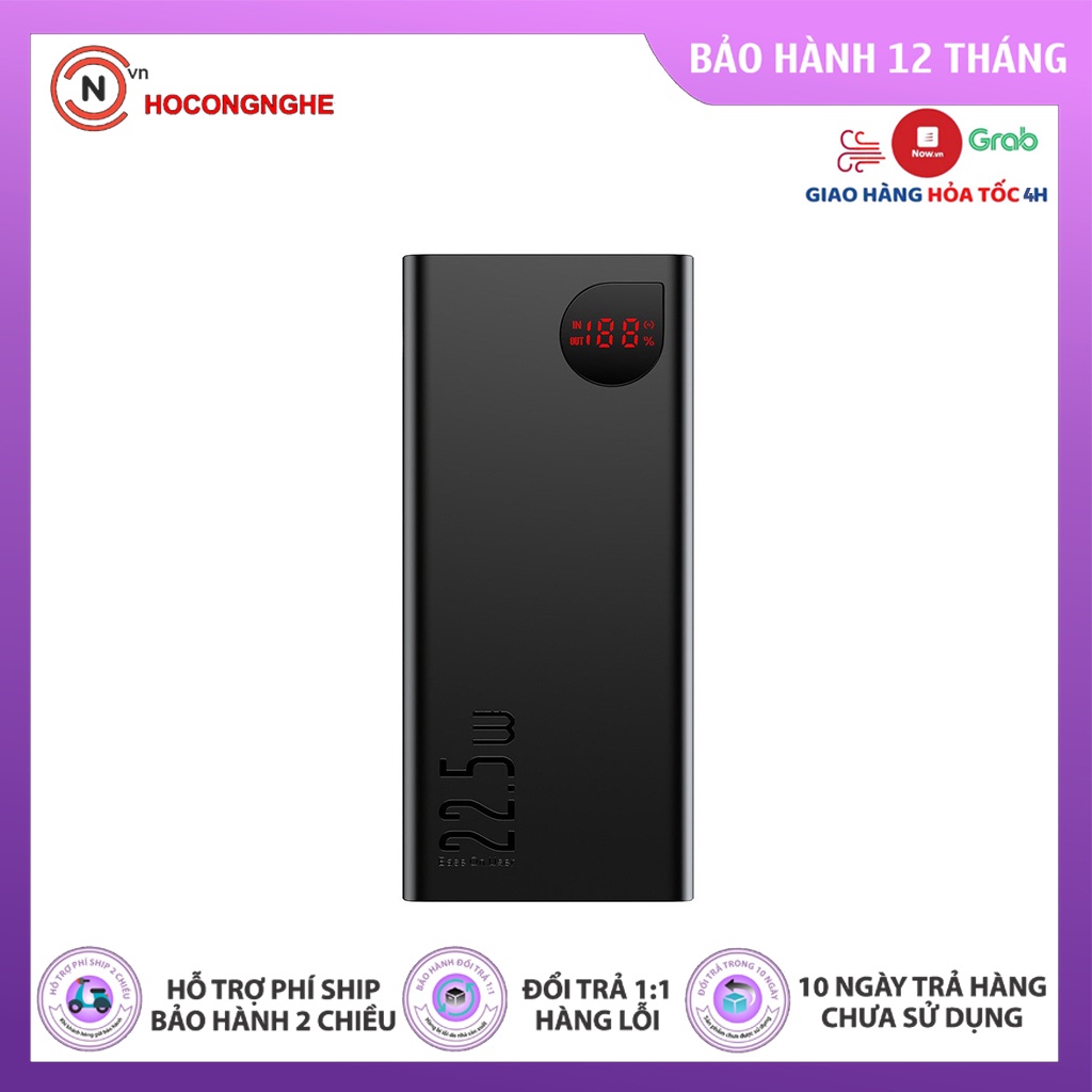 🌟CHÍNH HÃNG🌟 Pin sạc dự phòng Baseus Adaman Quick Charge Power Bank sạc nhanh 22.5w QC3.0 / PD3.0 10000mAh 20000mah