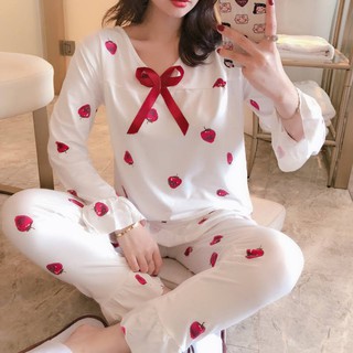 Đồ bộ tiểu thư quần dài áo tay dài dịu dàng sang trọng nữ tính dễ thương xinh xắn mặc ngủ mặc nhà