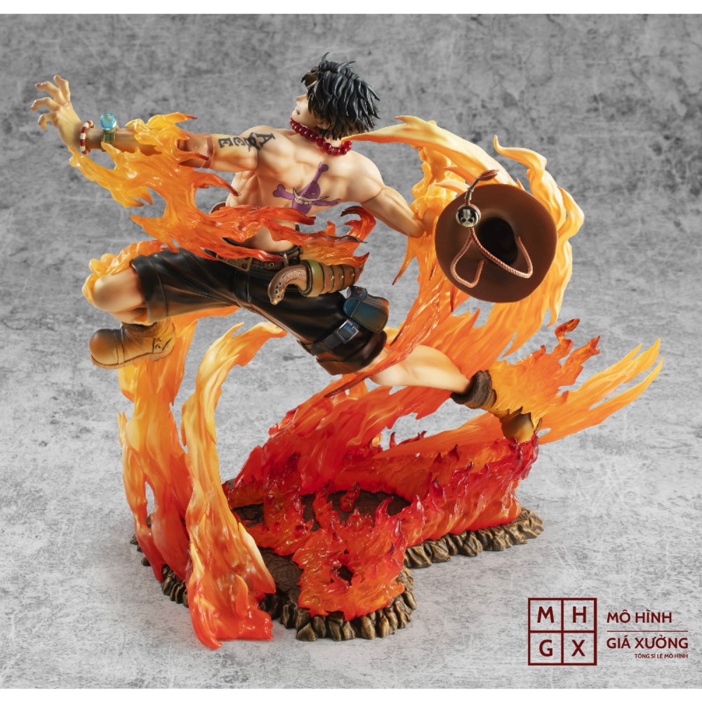Mô Hình Hỏa Quyền Portgas. D. Ace Trạng thái chiến đấu Cao 25cm  - Figure tượng Gol. D. Ace One Piece