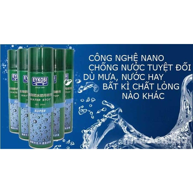 Bình Xịt Chống Thấm Eykosi Cho Giày, Quần Áo, Balo, ...