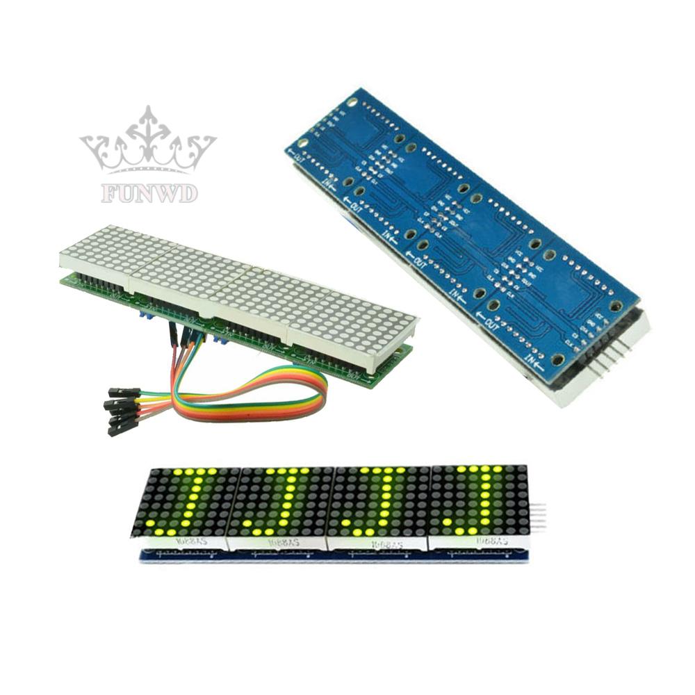 Bộ Vi Điều Khiển Màn Hình Led 12.8 X12.8X1.3Cm Cho Arduino Dot 5v 8x8 Wire 5p