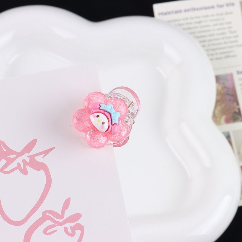 ✨✨Kẹp Tóc Trong Suốt Hình Hoa Cinnamoroll Kuromi Hoạt Hình Ngọt Ngào Cho Học Sinh