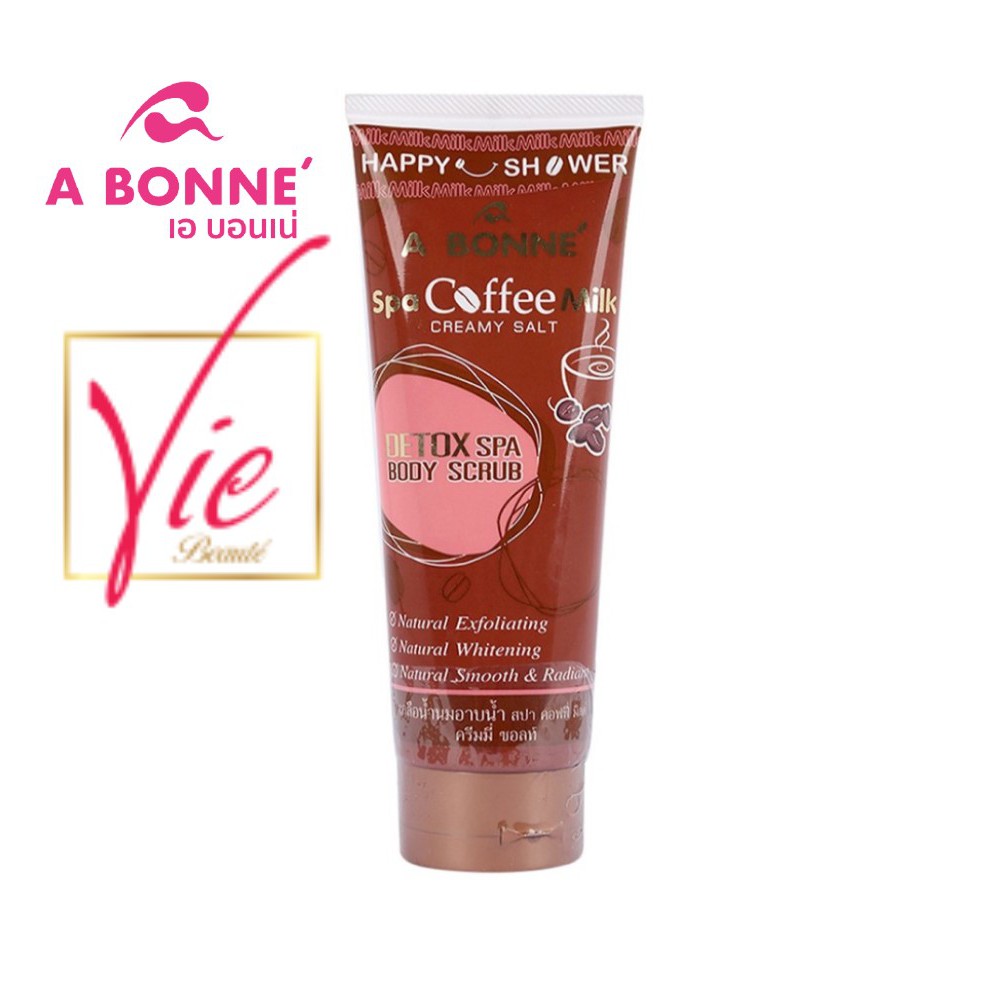 A BONNE Muối Tắm Spa Cà Phê Salt Scrub Muối tẩy da chết dưỡng trắng tuýp 350G | BigBuy360 - bigbuy360.vn