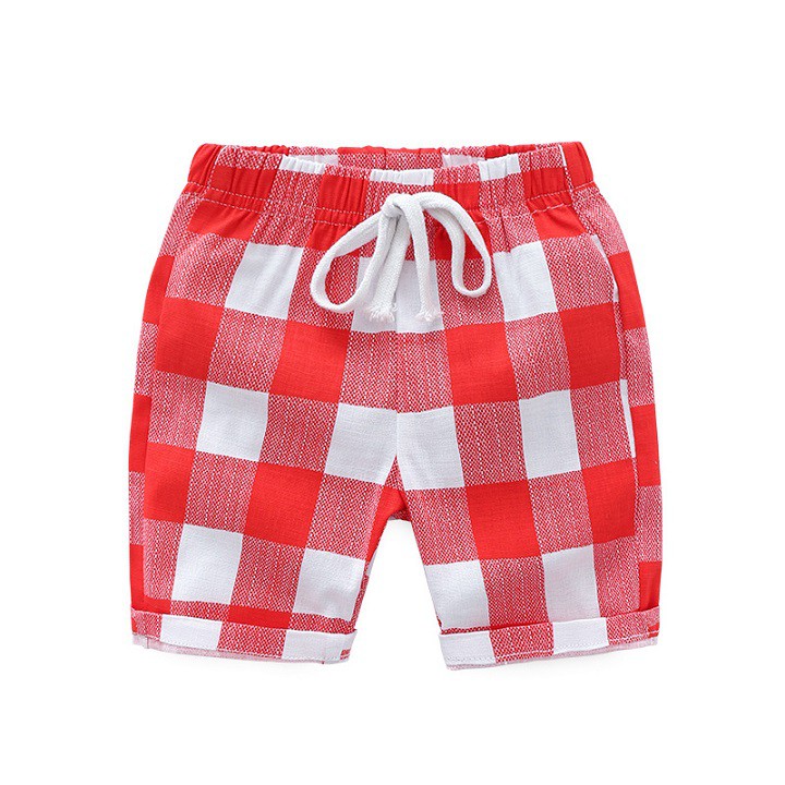 Quần short bé trai hàng xuất chất cotton co giãn size từ 1 đến 10 tuổi
