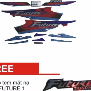 BỘ TEM FUTURE 1 MÀU XANH NGỌC