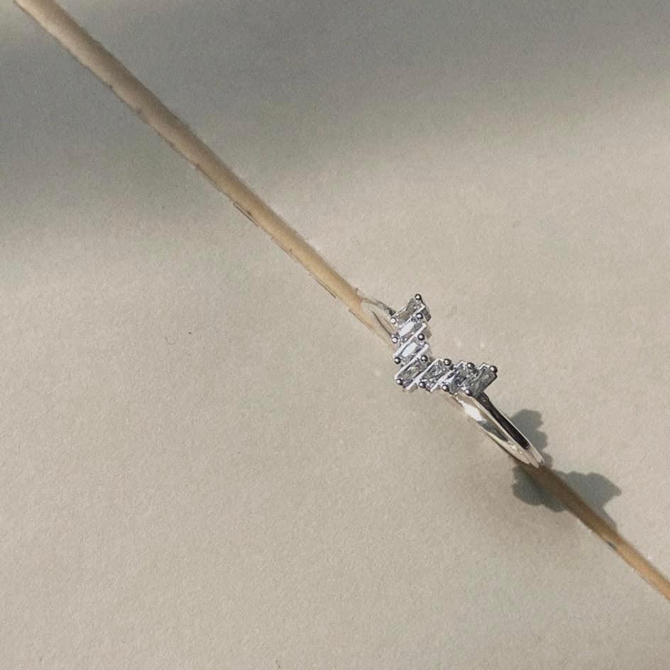 Nhẫn bạc nữ TLEE đá kết xinh xắn TleeJewelry A0344