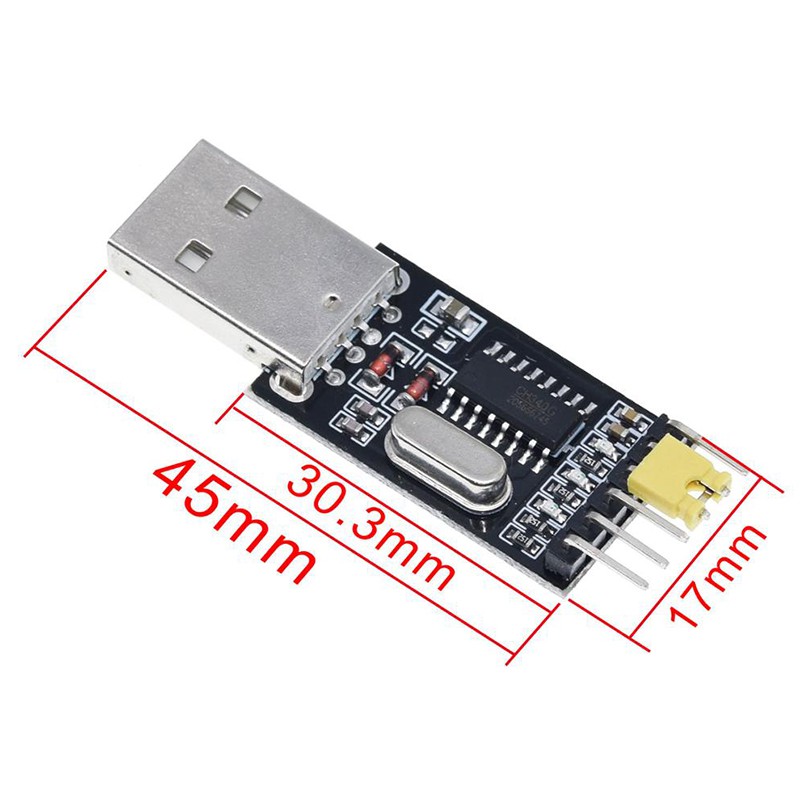 1PCS USB to TTL Converter UART Module CH340G CH340 3.3V 5V Switch CH340 Module USB to TTL CH340G Upgrade Download A Small Wire Brush Plate STC Microcontroller Board USB to Serial