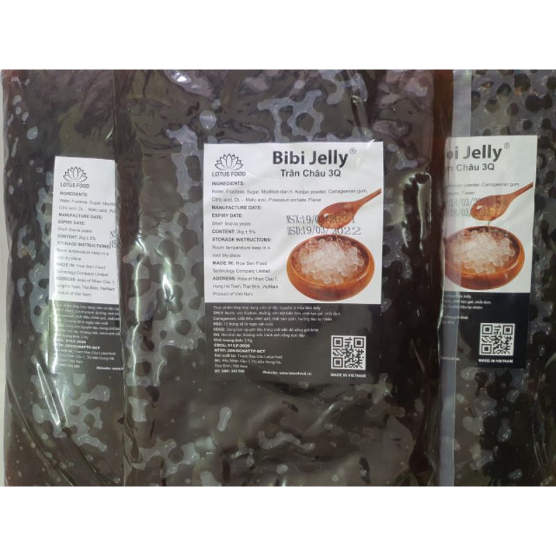 Trân Châu 3Q BiBi Đen bịch 2kg