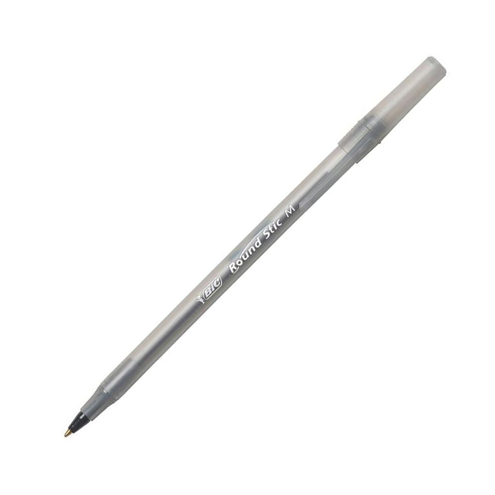 Bút bi BIC Round Stic - Metal tip 1.0mm - Màu đen (Black)