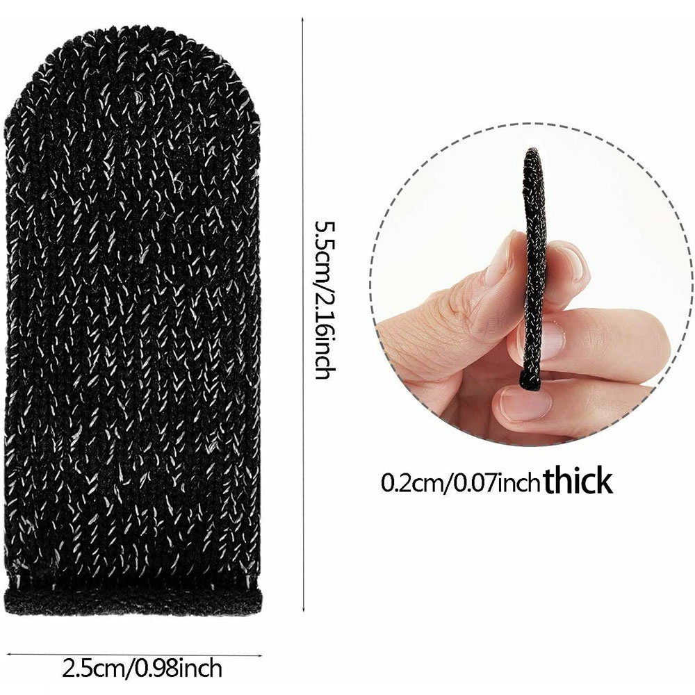 Set 60 găng bọc ngón tay chơi game PUBG trên điện thoại màn hình cảm ứng chống mồ hôi chuyên dụng