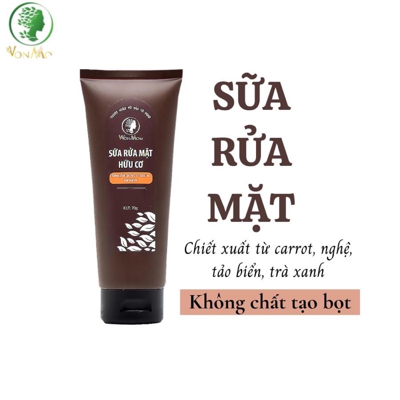 Sữa rửa mặt hữu cơ dành cho mẹ bầu và sau sinh 70gr