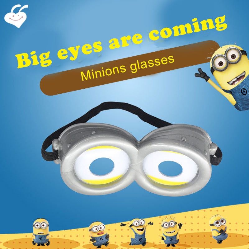 Mắt Kính Hóa Trang 3D Hình Hoạt Hình Minion 3D Vui Nhộn Dành Cho Người Lớn Và Trẻ Em