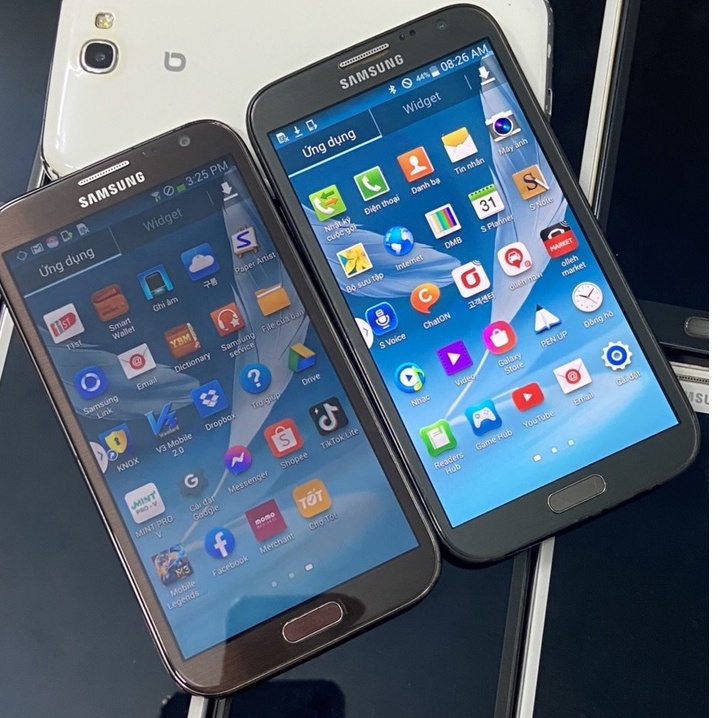 Điện thoại Samsung Galaxy Note 2 Hàng Nhập Khẩu hỗ trợ Wifi và 3G nghe gọi rõ ràng - điện thoại cũ giá rẻ