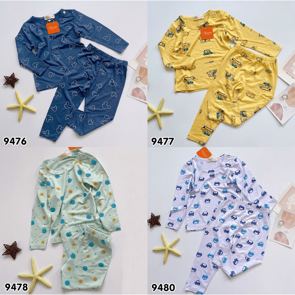 Bộ Dài Tay Bé Trai Nhiều Mẫu Cho Bé Từ 7-25KG