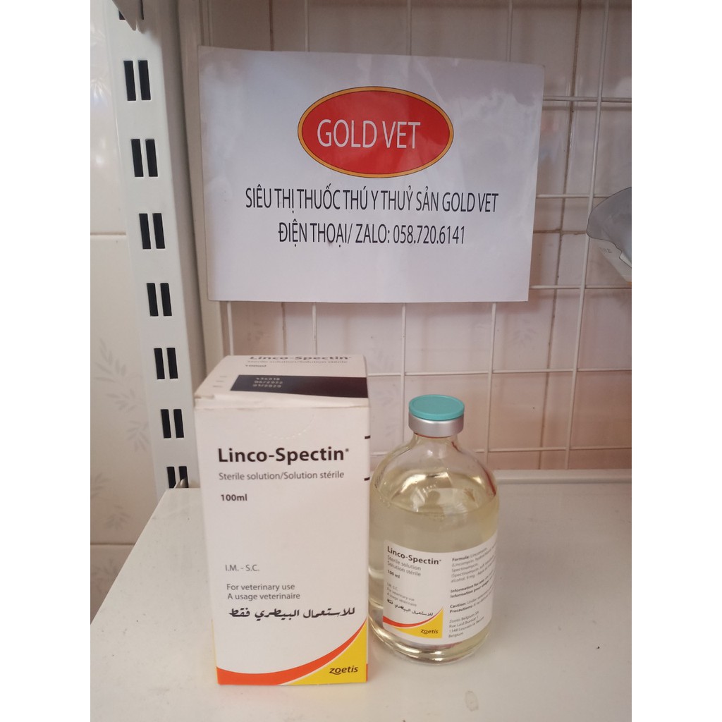 Linco Spectin dung dịch vô trùng thần dược cho gà đá, chó, mèo và các loại vật nuôi khác 100 ml HSD 22/02/2024