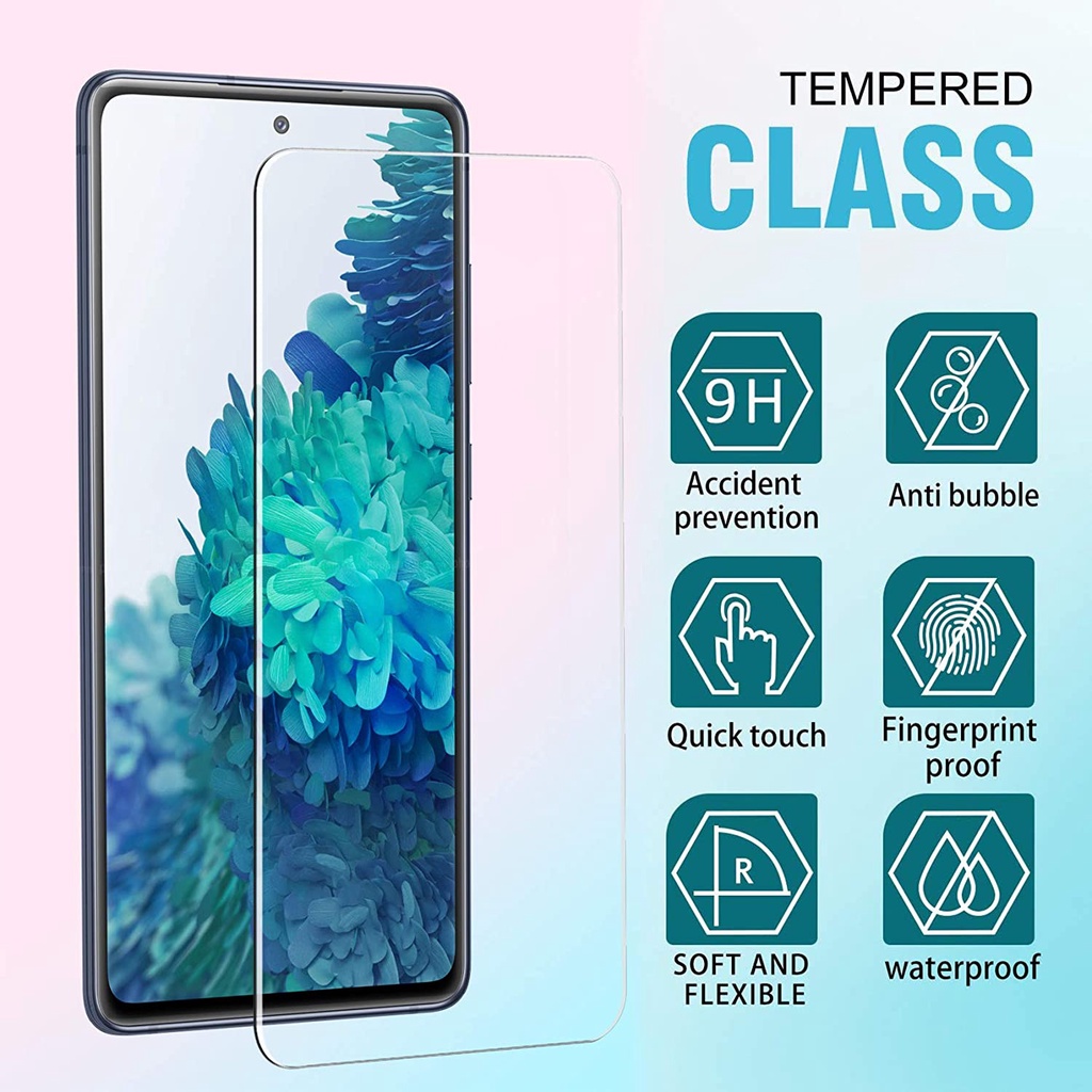 Kính cường lực bảo vệ màn hình điện thoại HD độ cứng 9H trong suốt chống trầy xước dành cho Samsung Galaxy S20 FE