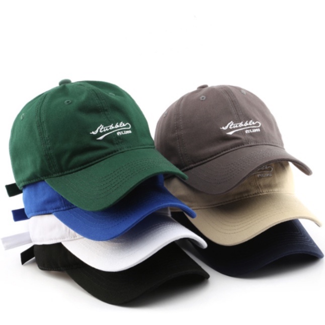 Mũ lưỡi trai Stubble chất liệu vải kaki cao cấp, form mềm, kiểu dáng nón lưỡi trai Hàn Quốc