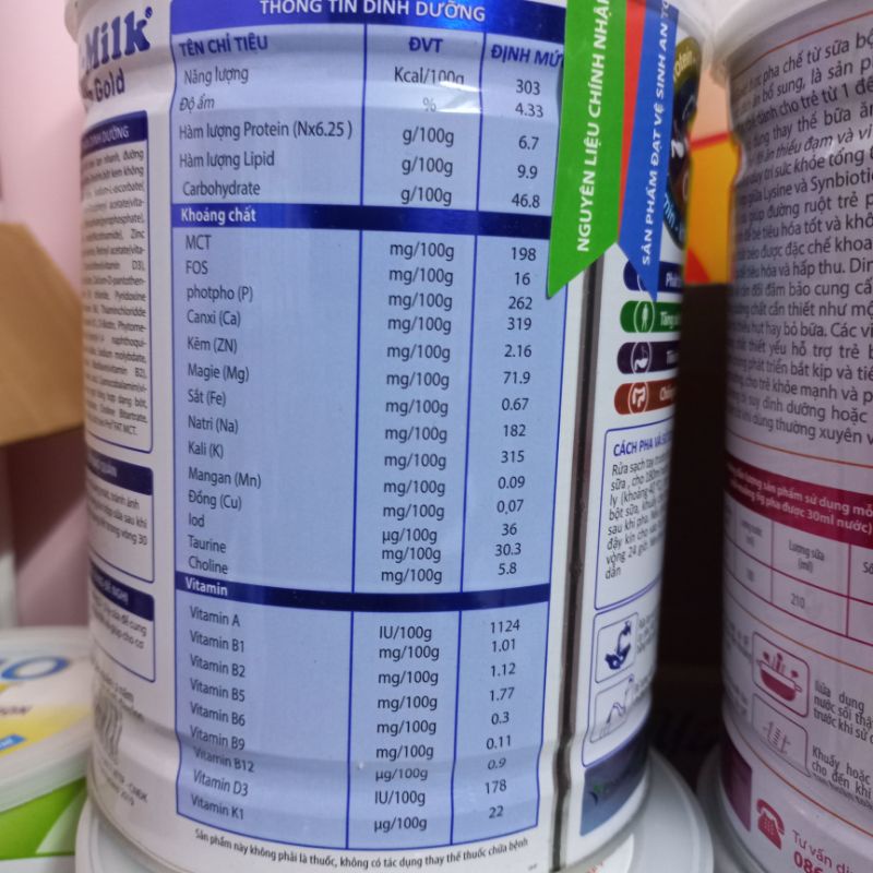 Sữa bột tăng cân dành cho người gầy HT Milk