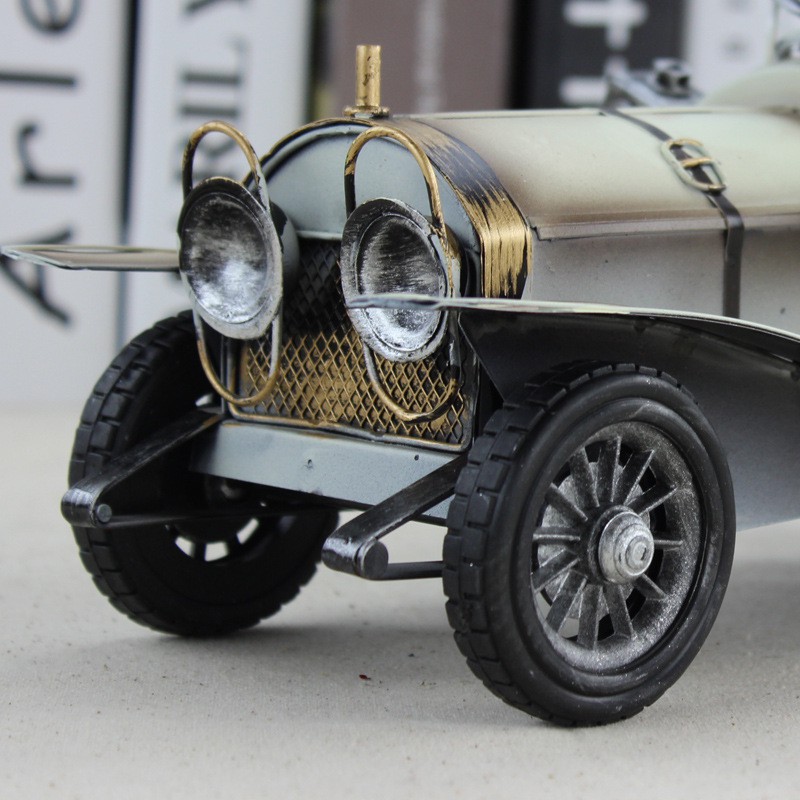 Mô hình xe hơi sắt retro đồ sưu tầm thủ công Mỹ mô hình đua xe sáng tạo hàng thủ công kim loại phụ kiện nhà
