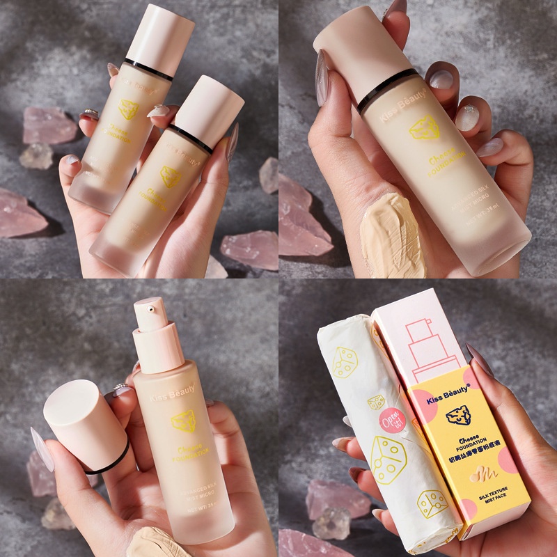 Kem nền Kiss Beauty, kem nền nội địa trung kiềm dầu F28 Sammi beauty