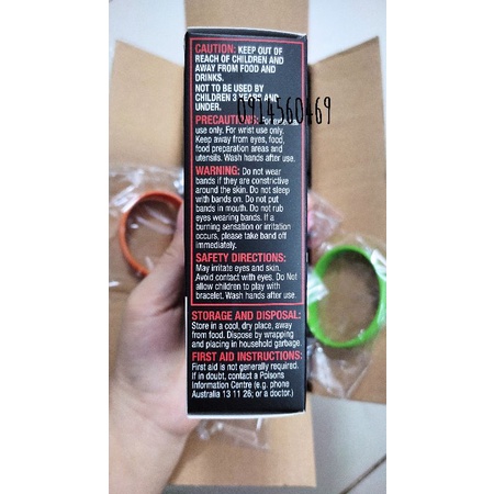 Hộp gồm 6 vòng tránh muỗi cho bé và người lớn Hovex