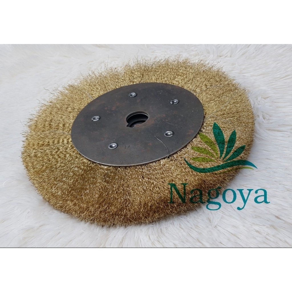 Bánh Cước Sợi Thép/ Chổi Sắt Đánh Gỉ mài mòn Cao Cấp 200mm