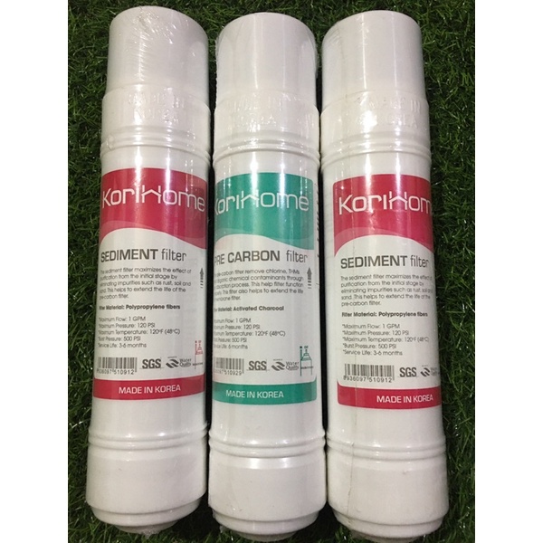 Bộ lõi 123 korihome  made in korea , máy lọc nước