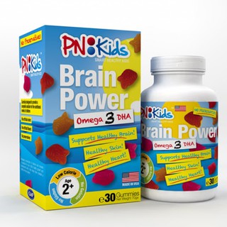 Viên nhai dẻo bổ sung Omega 3-DHA Brain Power PNKids