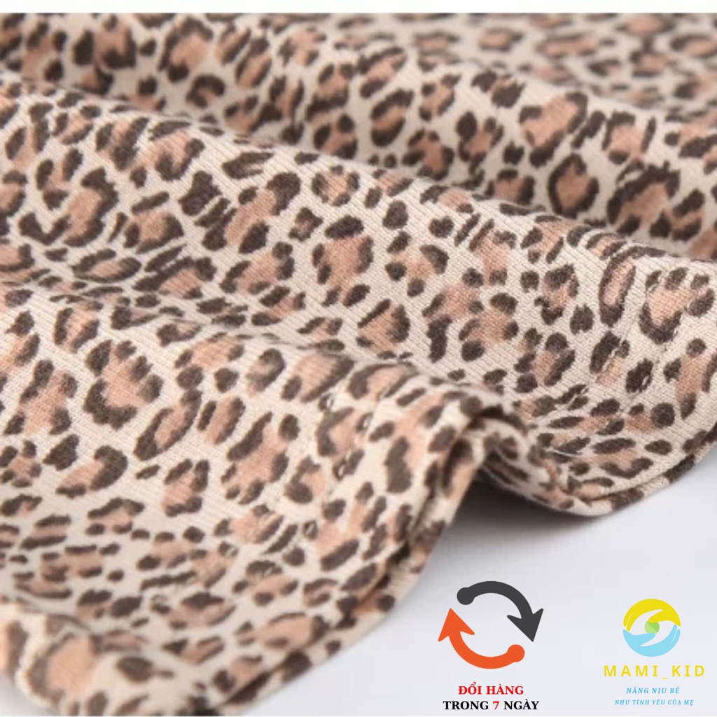 váy xinh cho bé gái 2 dây da báo CỰC NGẦU 12-40kg, mamikid